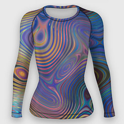 Женский рашгард Абстрактная рябь