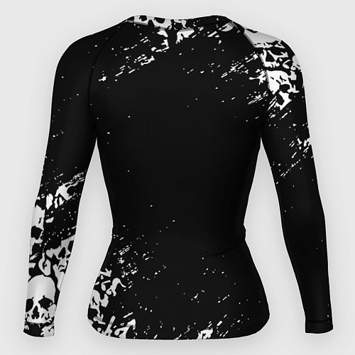 Женский рашгард Ювентус черепа краски / 3D-принт – фото 2