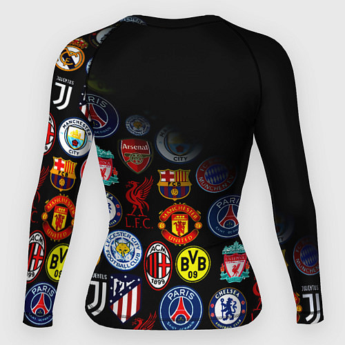 Женский рашгард Манчестер логотипы команд / 3D-принт – фото 2