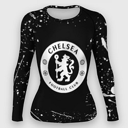 Женский рашгард Челси белые краски всплеск