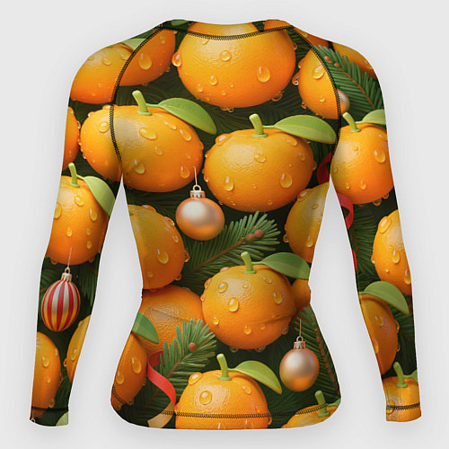 Женский рашгард Мандариновое настроение / 3D-принт – фото 2