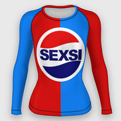 Рашгард женский Sexsi Pepsi, цвет: 3D-принт