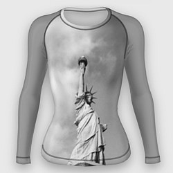 Рашгард женский Статуя Свободы, цвет: 3D-принт