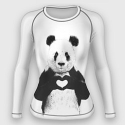 Рашгард женский Panda Love, цвет: 3D-принт