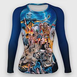 Рашгард женский Iron Maiden: Skeletons, цвет: 3D-принт