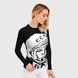 Рашгард женский Гагарин, цвет: 3D-принт — фото 2