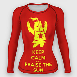 Рашгард женский Keep Calm & Praise The Sun, цвет: 3D-принт