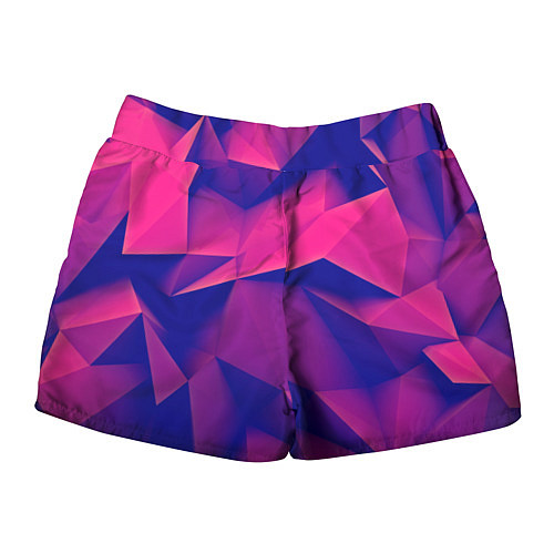 Женские шорты Violet polygon / 3D-принт – фото 2