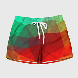 Шорты женские Abstraction colorise, цвет: 3D-принт
