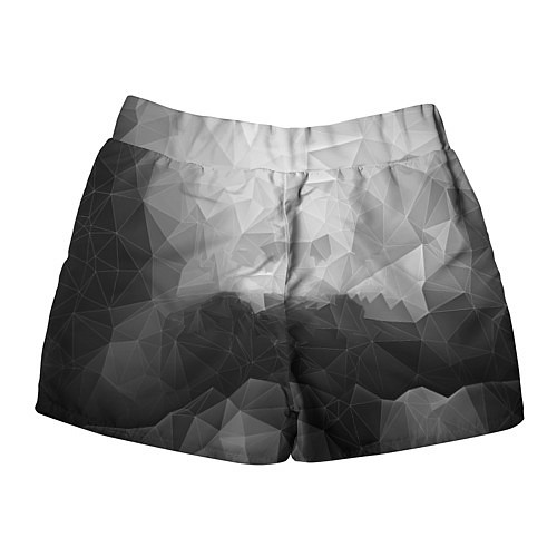 Женские шорты Polygon gray / 3D-принт – фото 2