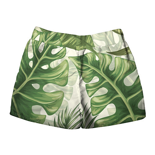 Женские шорты Тропический папоротник / 3D-принт – фото 2