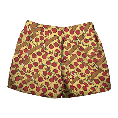 Женские шорты Любитель пиццы / 3D-принт – фото 2