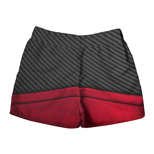 Женские шорты Infiniti: Red Carbon / 3D-принт – фото 2
