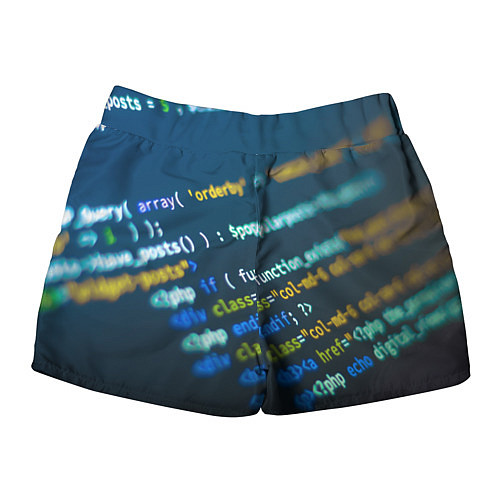 Женские шорты Programming Collection / 3D-принт – фото 2