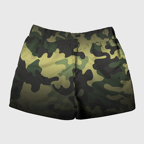 Женские шорты Camouflage Green / 3D-принт – фото 2