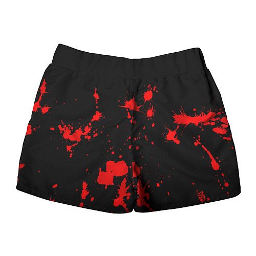 Женские шорты Skillet: Blood Style / 3D-принт – фото 2