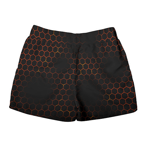 Женские шорты Apex Legends: Orange Carbon / 3D-принт – фото 2