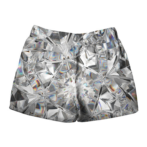 Женские шорты Бриллиантовый калейдоскоп / 3D-принт – фото 2