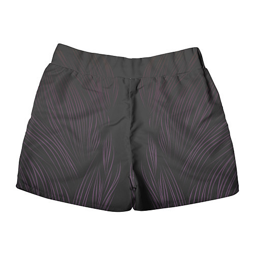 Женские шорты Фиолетовое пламя / 3D-принт – фото 2