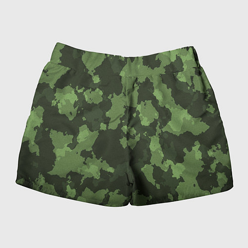 Женские шорты ЦВЕТ ХАКИ / 3D-принт – фото 2
