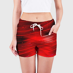 Шорты женские Красный свет, цвет: 3D-принт — фото 2