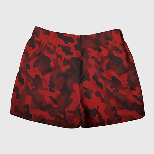 Женские шорты RED MILITARY / 3D-принт – фото 2