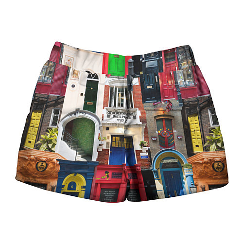 Женские шорты London doors цифровой коллаж / 3D-принт – фото 2