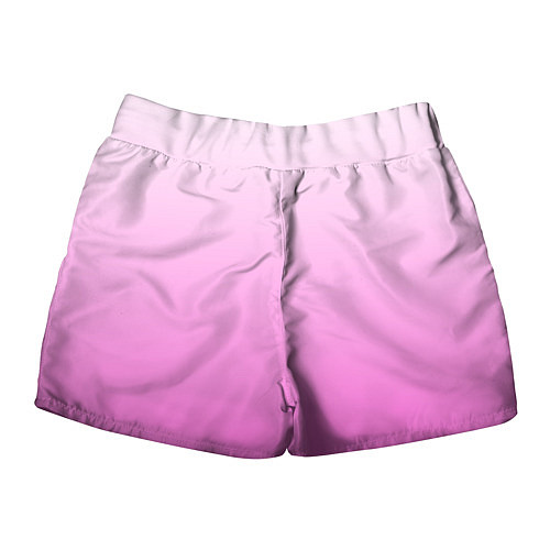 Женские шорты Розовая лапка с подушечками / 3D-принт – фото 2
