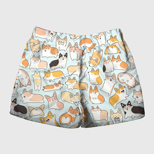 Женские шорты Милые корги / 3D-принт – фото 2