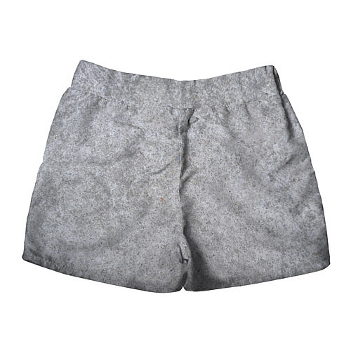 Женские шорты Серый бетон / 3D-принт – фото 2