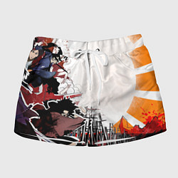 Женские шорты Афросамурай аниме