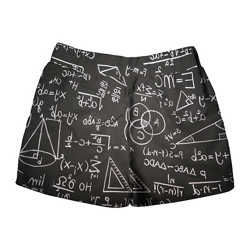 Женские шорты Математические уравнения / 3D-принт – фото 2