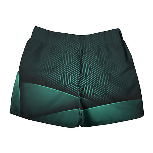 Женские шорты Luxury Green / 3D-принт – фото 2