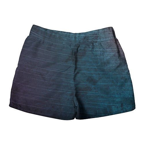 Женские шорты Texture Blue Ripples / 3D-принт – фото 2