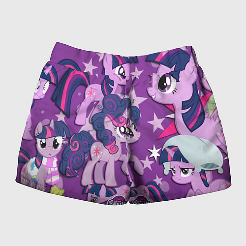Женские шорты Twilight Sparkle / 3D-принт – фото 2