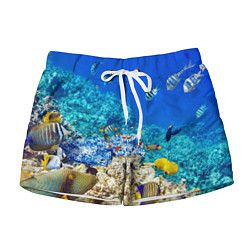 Шорты женские Морской мир, цвет: 3D-принт