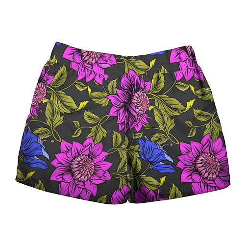 Женские шорты Цветочный Паттерн / 3D-принт – фото 2