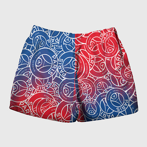 Женские шорты ФК ПСЖ PARIS SAINT GERMAIN / 3D-принт – фото 2