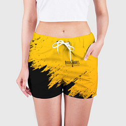 Шорты женские LITTLE NIGHTMARES БРЫЗГИ, цвет: 3D-принт — фото 2