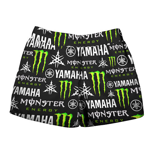 Женские шорты YAMAHA X MONSTER SPORT / 3D-принт – фото 2