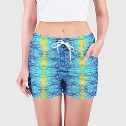 Шорты женские Психоделика, цвет: 3D-принт — фото 2