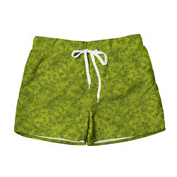 Женские шорты Зеленый мраморный узор