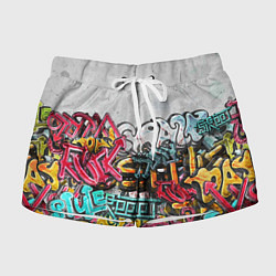 Женские шорты Graffiti on the wall
