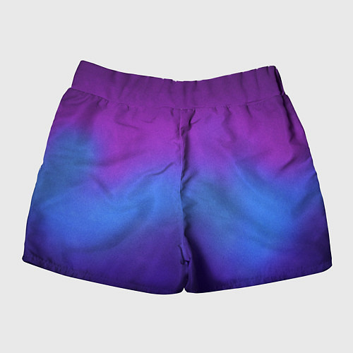 Женские шорты Leather gradient / 3D-принт – фото 2