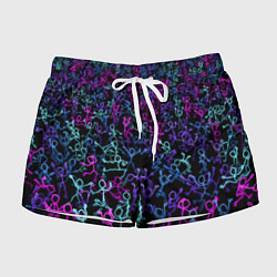 Женские шорты Neon Rave Party
