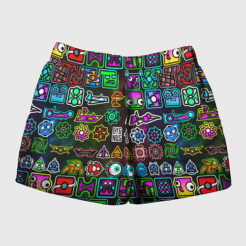 Женские шорты Geometry Dash: Heroes / 3D-принт – фото 2