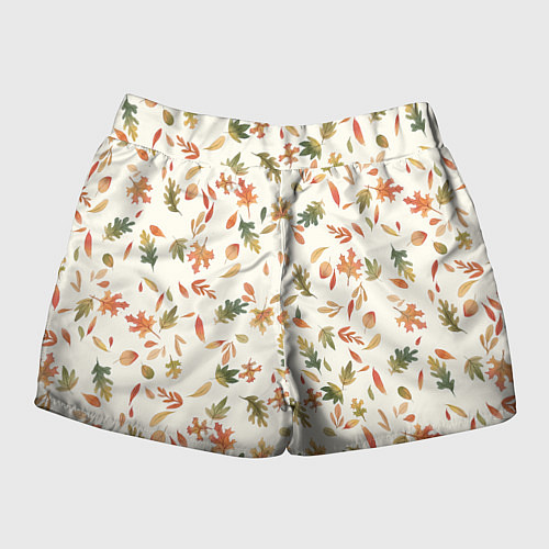 Женские шорты Тёплая осень / 3D-принт – фото 2