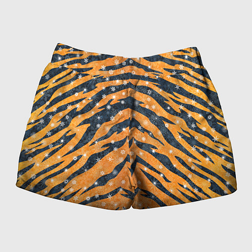 Женские шорты Новогодняя шкура тигра / 3D-принт – фото 2