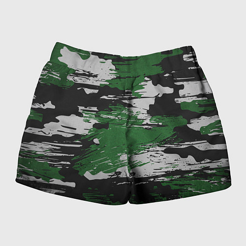 Женские шорты Green Paint Splash / 3D-принт – фото 2