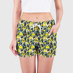 Шорты женские Велоспорт гонка, цвет: 3D-принт — фото 2